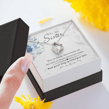 New Unbiologcial Sister Forever Love Necklace - Love You This Much